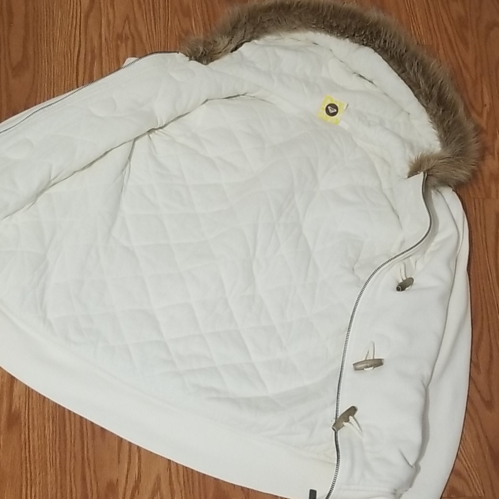 Cream Roxy‎ jacket size med - Picture 3 of 9